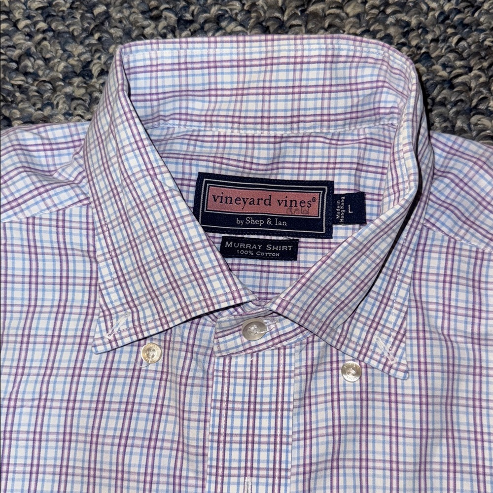Vineyard Vines 100% Cotton "Murray" Shirt Size L
